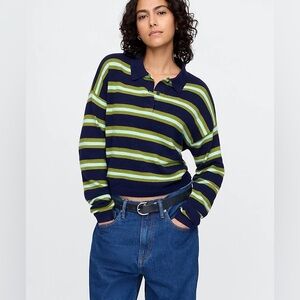 GAP CashSoft Relaxed Polo Sweater